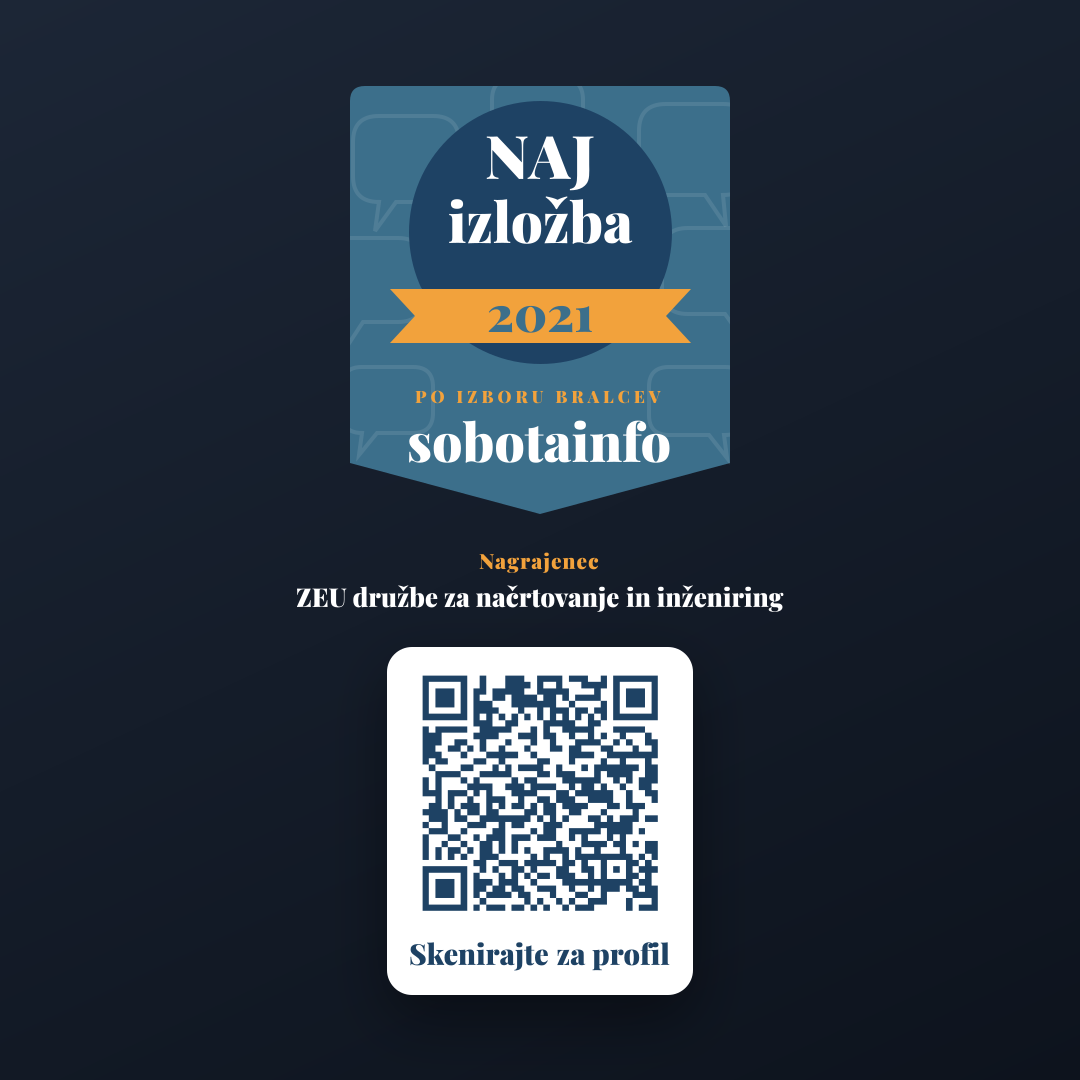 Predogled (Instagram / FB objava) za ZEU družbe za načrtovanje in inženiring